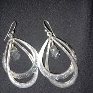 Silpada double hoop drop earrings